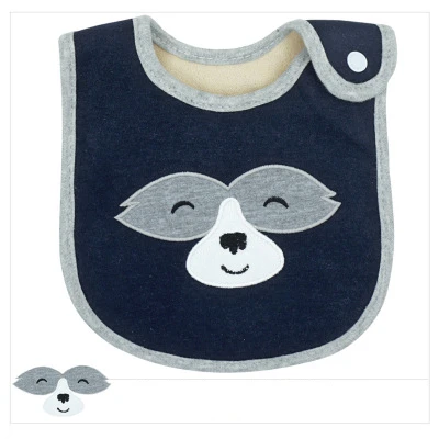 

Cartoon Character Waterproof Cute Cotton Baby bibs triangle double layers cotton baberos Animal Print baby bibs dribble bibs