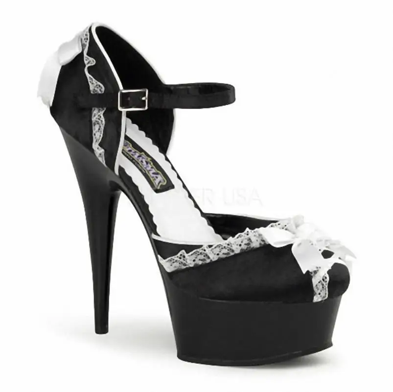 

Summer's new Korean 15CM waterproof platform with nightclub lace sandals