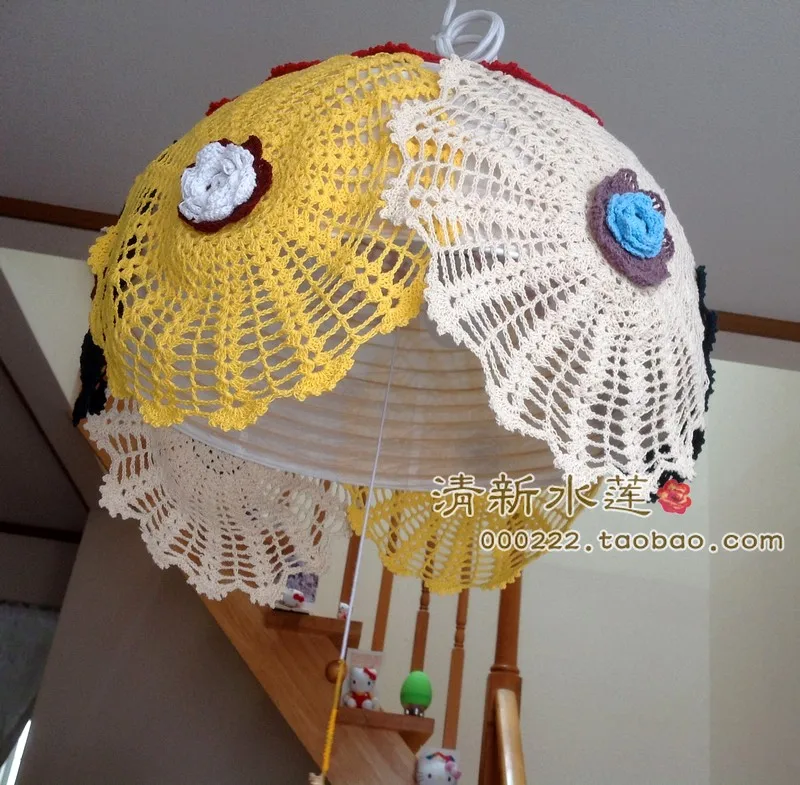 Colorful French Beautiful Design Handmade Crochet Round Mat 100