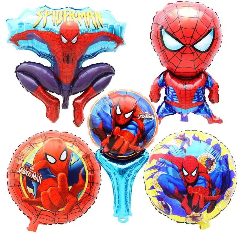 Spiderman Foil helium Balloons Birthday Party Decoration supplies kids