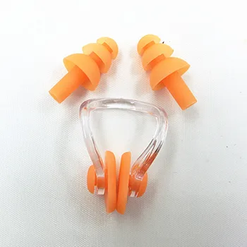 

Eco-friendly silicone soundproof earplug swimming earplug swimming nose clip