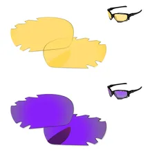 Плазменный фиолетовый и кристально желтый 2 пары Сменные линзы для Jawbone Солнцезащитные очки с отверстиями рамка UVA и UVB Защита