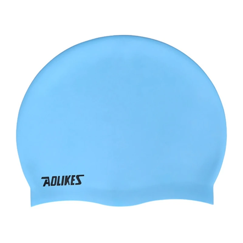 2019 Silicone Waterproof Swimming Caps Men Women Protect Ears Long Hair Sports Swim Pool Hat Adults Swimming Cap ST