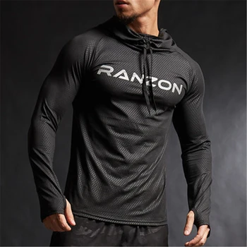 

Quick Dry T Shirt Men Funny Long Sleeve SportWear Bodybuilding Men Tshirt 2019 Fitness Clothing Basketball Coat Funny T Shirts