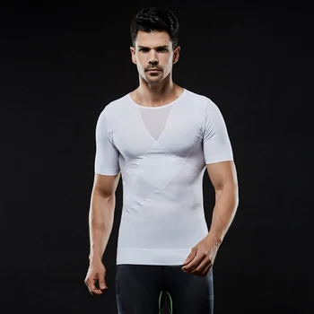

Men's Tight Chest Shaper Lose Weight Slim Vest Tops Posture Corrector