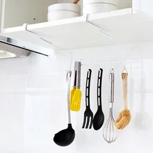 Iron Cabinet Door Back Pendant Kitchen Nail Hook Hole Free Punch Seamless Wall Hanging Hook
