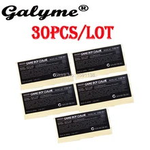 30 шт./партия,, чехол для игровой приставки, запасная часть для Gameboy, цветная наклейка на заднюю панель, ремонтная часть для мальчика, цвет GBO DMG, корпус