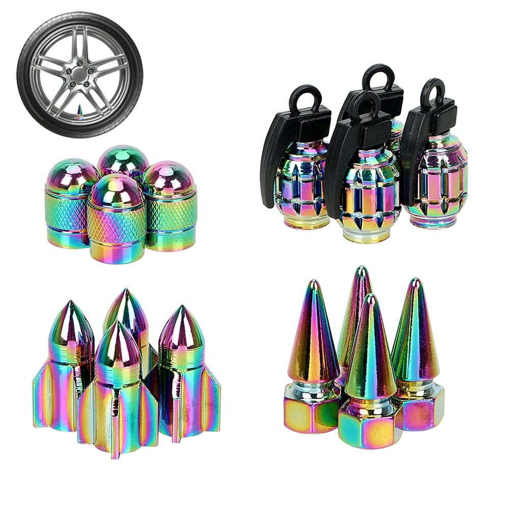 Buy 4 Pieces/Set Car Tire Valve Caps Car Wheel Dust