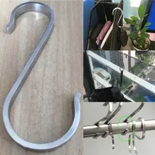 Stainless Steel S Shape Hooks Stainless Steel Hanger Clasp Rack Clothes Kitchen Pot Pan