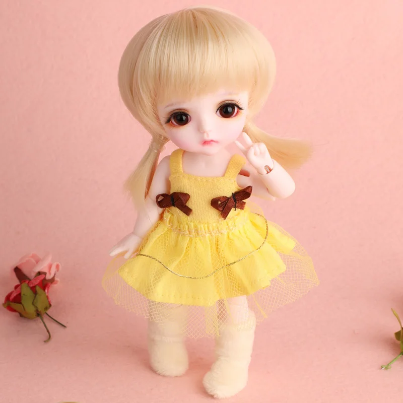 Полный комплект 1/8 BJD кукла BJD/SD Милая Lina Baby Miu полимерная для маленькой девочки