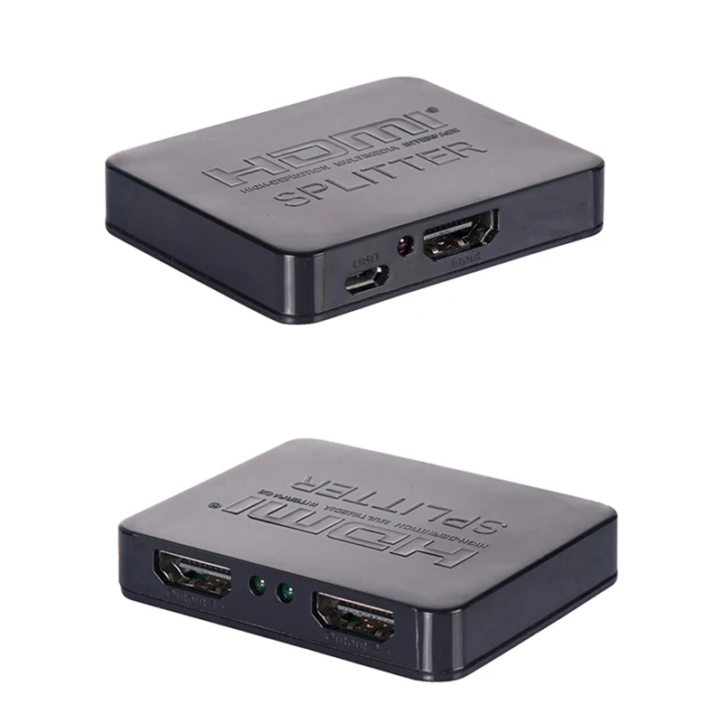 Mini 2 порта HDMI Splitter 1x2 1 в 2 из коммутатор 4 К 3D 1080 P HDMI дистрибьютор для HDTV PS3 ноутбук телеприставки плеер