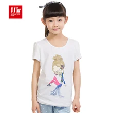 2016 nouvelle arrivée d’été de bande dessinée t-shirts enfants à manches courtes t-shirts filles t-shirts enfants tops marque de détail vêtements taille 6-15 t