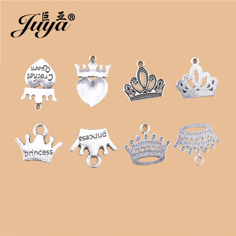 

30pcs/lot Crown Charms Antique Silver Princess Crown Jewelry For Bracelect Necklace DIY Making Findings Handmade Accessories
