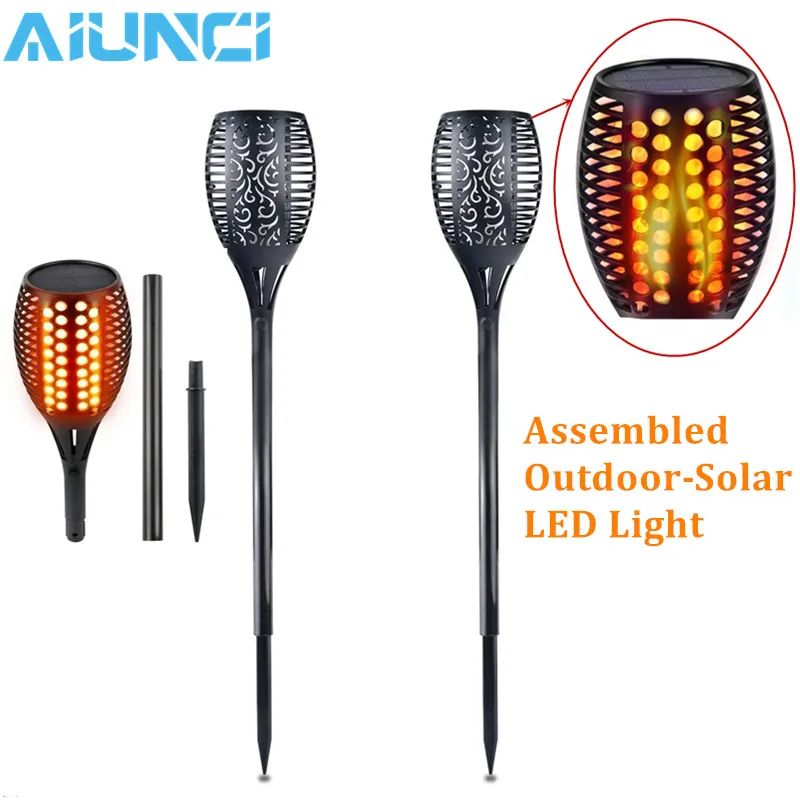 

LED Solar Flame Flickering Lawn Lamps Led Torch Light Realistic Dancing Flame Light Waterproof Outdoor Garden Decor Flame Lamp