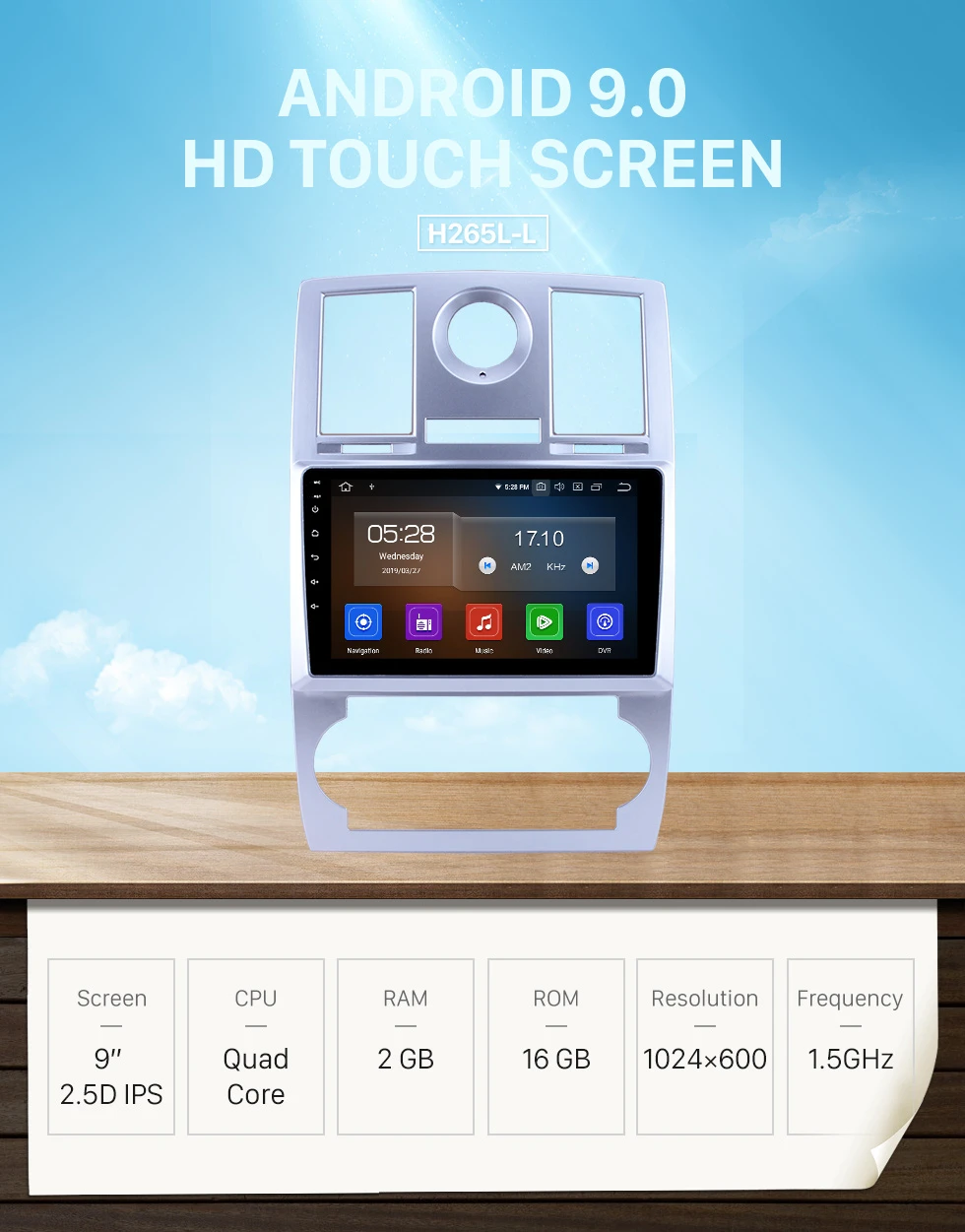 Discount Harfey 1Din 9" Car Multimedia Player Radio Android 9.0 For 2004 2005 2006 2007 2008 Chrysler Aspen 300C Wifi Head Unit 0 Discount Harfey 1Din 9" Car Multimedia Player Radio Android 9.0 For 2004 2005 2006 2007 2008 Chrysler Aspen 300C Wifi Head Unit 0