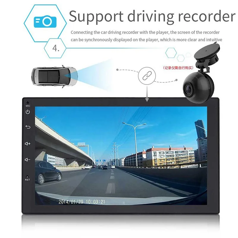 7Inch 2 Din Touch Screen 1080P Car Bluetooth MP5 Player 4 Core Android GPS Navigation Car TV FM Wifi GPS Stereo Radio MP5 Player (19)