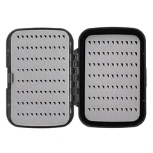 Двухслойная четырехсторонняя коробка для рыболовных снастей, легко захватывает пену, портативные карманные рыболовные крючки мухи