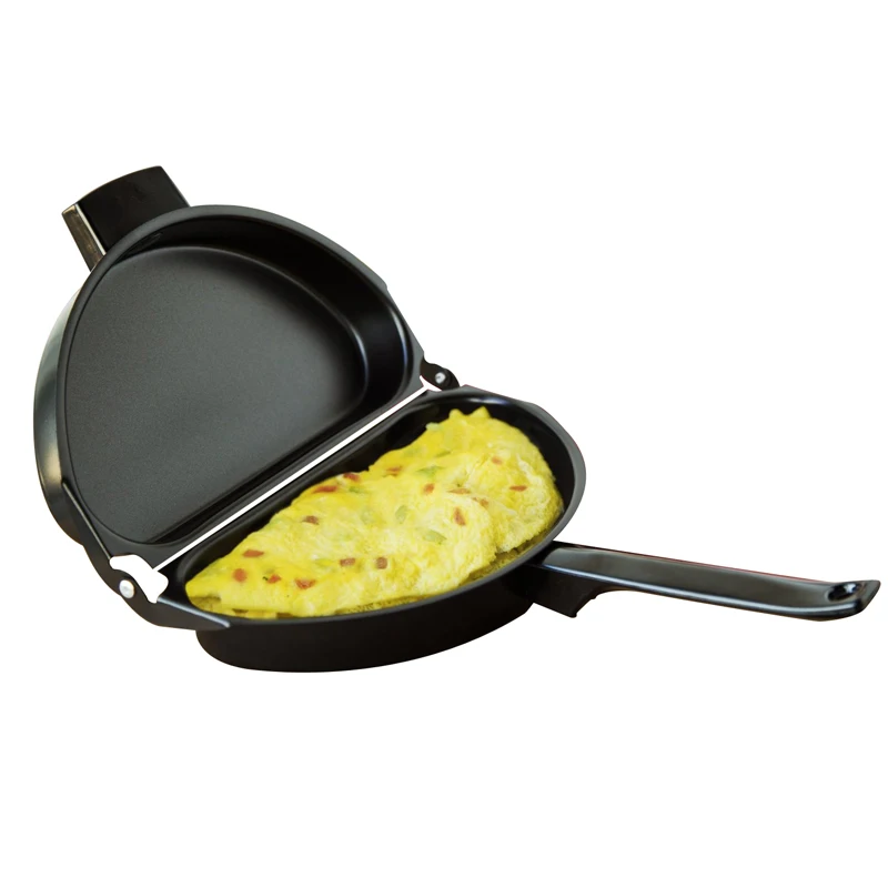Unique Design Non stick Folding Omelette Pan Hand Frying Pan Stainless
