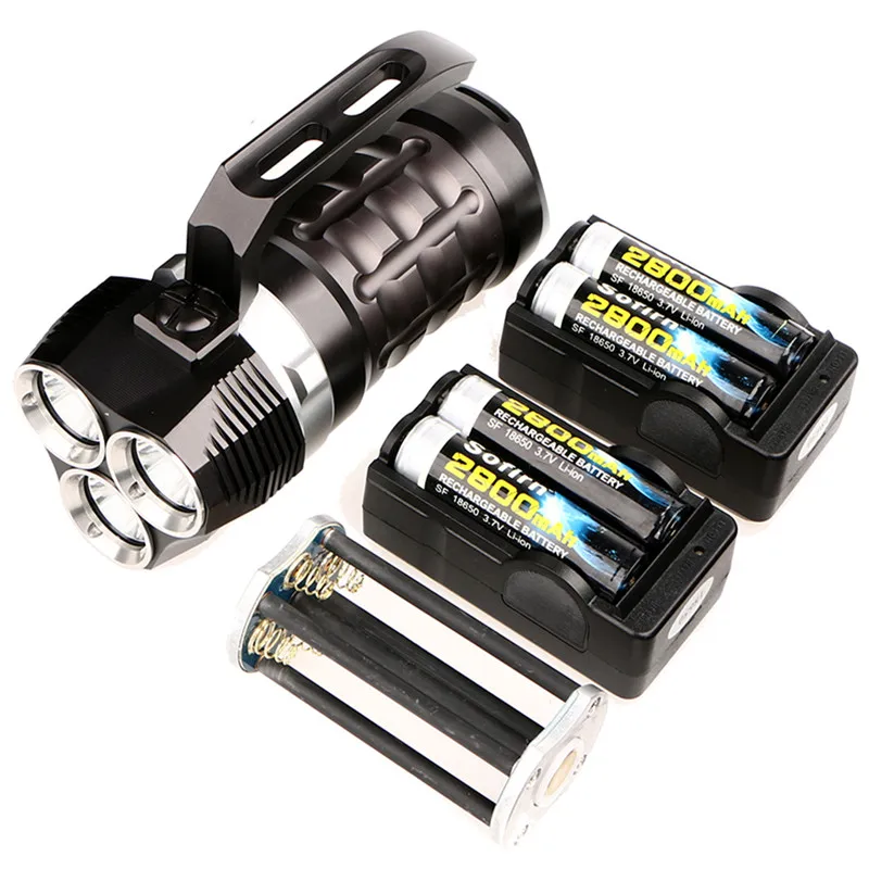 Sofirn SD01 профессиональный подводный фонарик-светильник Cree XPL 3000лм светодиодный светильник подводный поисковый светильник 18650 мощный светодиодный светильник-вспышка - Испускаемый цвет: flashlight kit