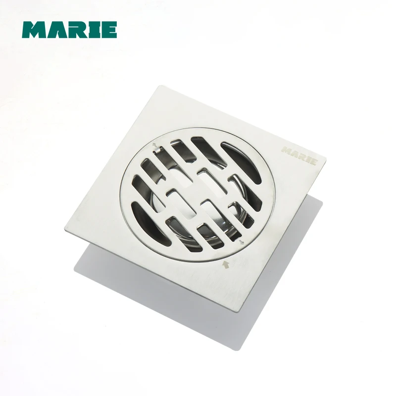 Floor Drain 201 Square Shower Drainer  Square Floor Waste Grates Bathroom Drains Drain Strainers