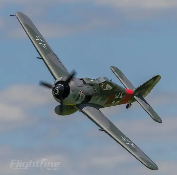 Модель радиоуправляемого самолета Flightline Freewing warbird 1 m FW190 FW 190 PNP модель
