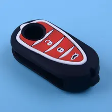 3 botões caso chave do carro capa escudo fob apto para alfa romeo mito giulietta brera gta