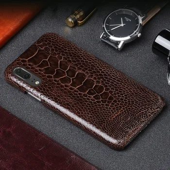 

Wangcangli Luxury leather phone case for Huawei P20 ostrich foot skin phone case fashion mobile phone protection back shell