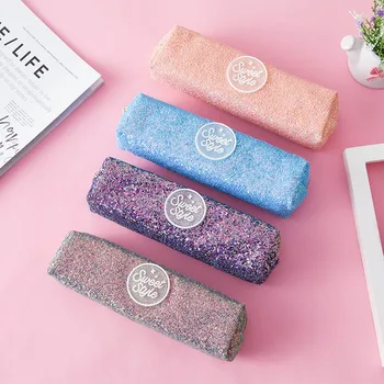 

Kawaii Creative Pencil Case Color Sequin School Supplies Students Stationery High Capacity Pencil Box Girls Gift Cute Pencil Bag