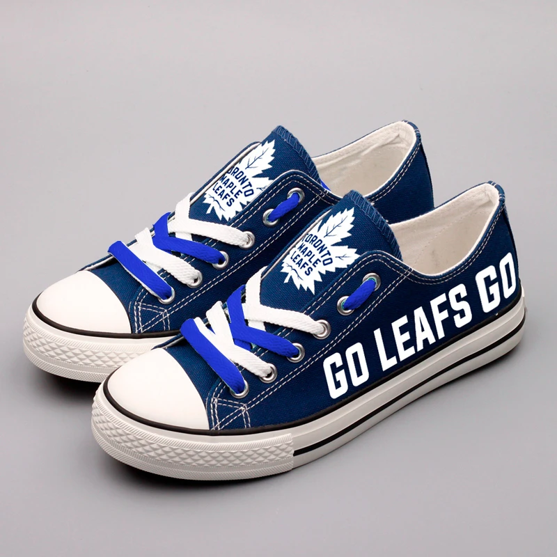 Popular Canada Leafs Print Low Top Canvas Shoes Graffti