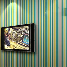 Papel де parede. современный ребенок красочные вертикальная полосатый обои ролл пвх виниловых обоев стены фон обои декор f