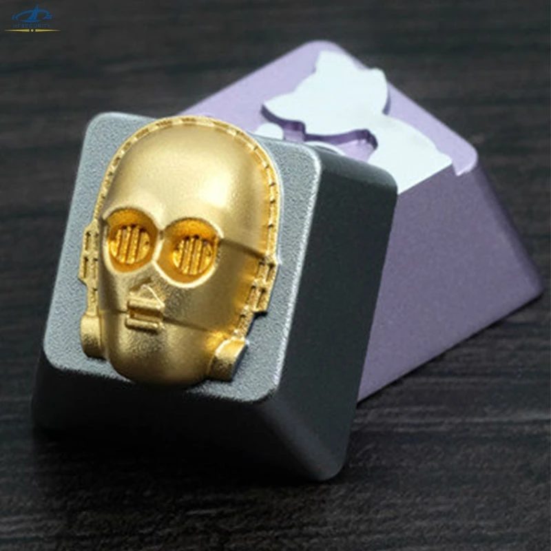 

[HFSECURITY] Star Wars C3PO Aluminum Alloy 3D Keycaps for Cherry MX axis Mechanical Keyboard
