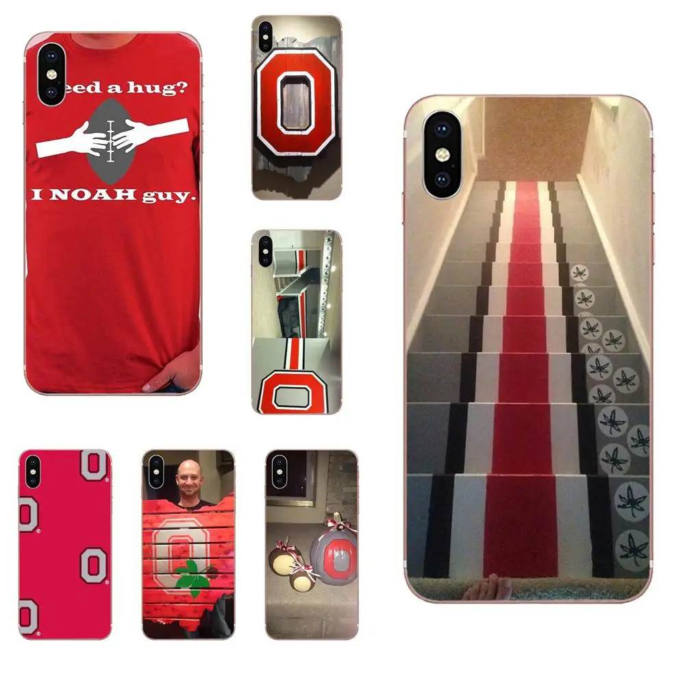 

Ohio State For Apple iPhone 4 4S 5 5C 5S SE 6 6S 7 8 Plus X XS Max XR Soft Cases Capa