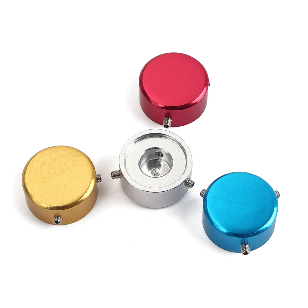 4 Pieces Aluminum Alloy Foot Nail Cap Protection Cap with Wrench for Effect Pedal Parts Accessories