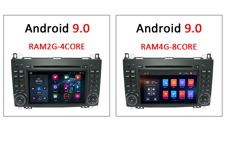 Excellent DSP Android 9.0 64G IPS 2 din DVD For Benz Sprinter B200 W209 W169 W169 W245 B170 Vito W639 Viano Crafter LT3G A180 A160 W906 6