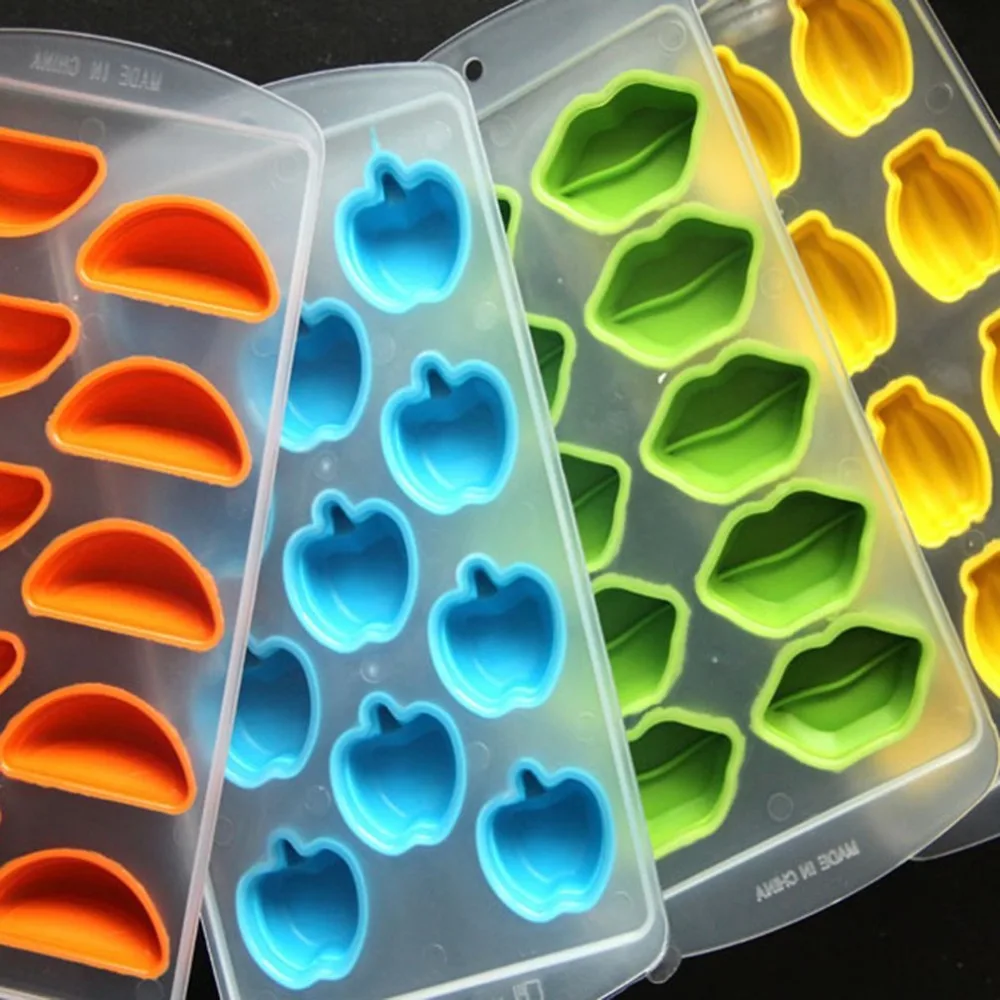 Fácil de limpiar, práctica de silicona de grado de alimentos Chocolate molde de cubo de hielo bandeja congelar molde Barra de molde de gelatina