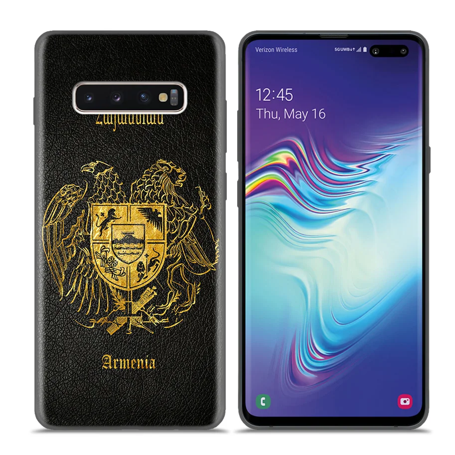 Case Coque for Samsung Galaxy S10 S9 S8 Plus 5G A30 A50 A70 A40 A20 A10 Note 8 9 10 Cover Bags Falls Armenia Armenians Flag