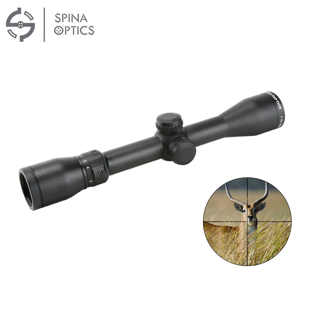 

SPINA OPTICS Tactical Riflescope 2-8X36 rifle scope W/E adjustable hunting scope For Hunting Shooting