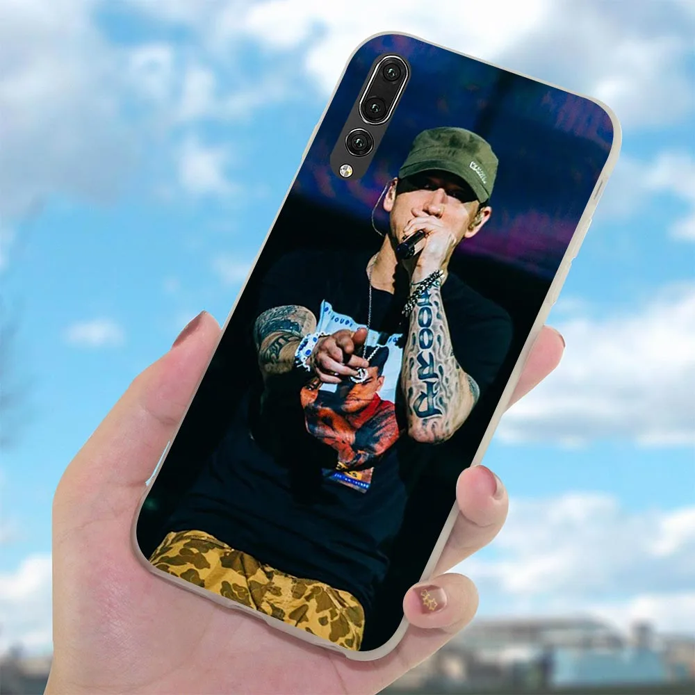 Мягкий ТПУ POP Eminem чехол для Huawei Honor 8C Чехлы Nova 3 3i 6A 8 7Cin Note 10 Y6 Y7 Prime Y9 9 Lite|Бамперы| |