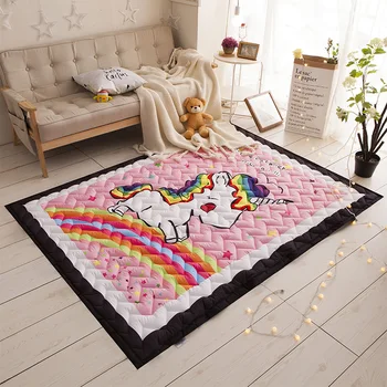 Unicorn Quilted Area Thick Carpet