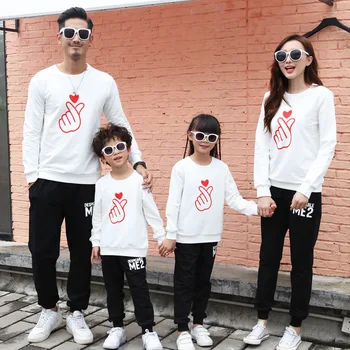 

Mother and Daughter Sweaters Autumn-winter Korean Version Mum Daughter Sweatshirt Mom Long Sleeve Family Matching Outfits