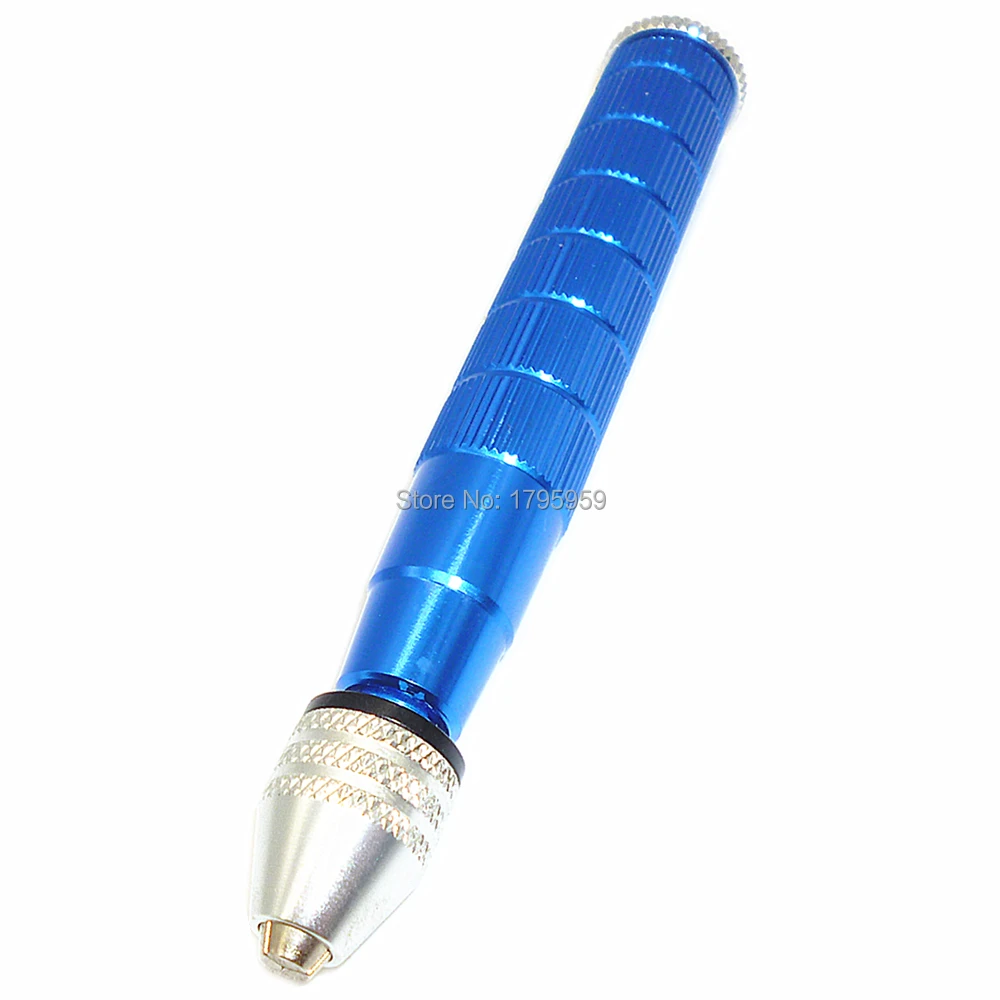 

Hand Drill Pin Vise with Keyless Chuck Clamping Range 0.3mm to 3mm Hand Twist Drill Manual Drilling Crafts Jewelry Making Tools