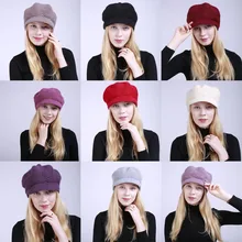 Женские зимние шапки, акриловые шапки с шляпы с полями, Спортивные Вязаные теплые шапки SSA-19ING