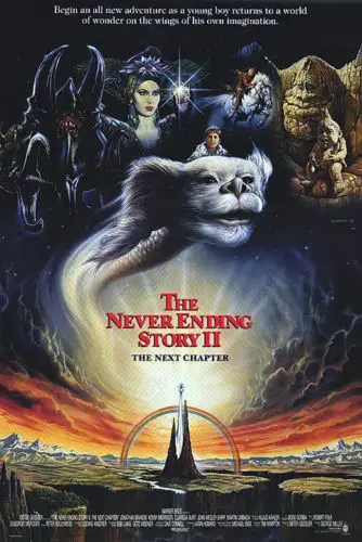 THE NEVERENDING STORY II (1990) Шелковый плакат настенная живопись 24x36inch|Рисование и