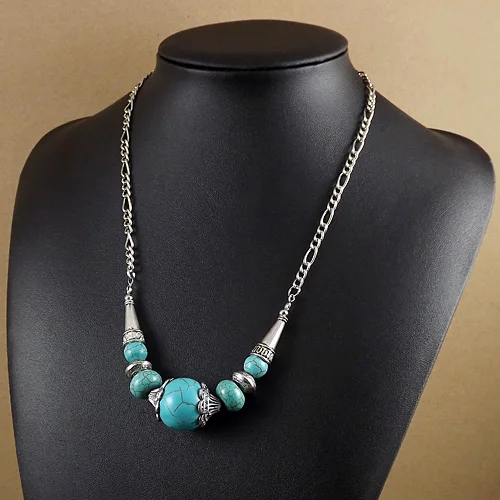 

Factory Price New 2015 Spring Bohemia Zinc Alloy Tibet Jewelry Long Chain stone Angel Eyes Pendant Necklace for Women