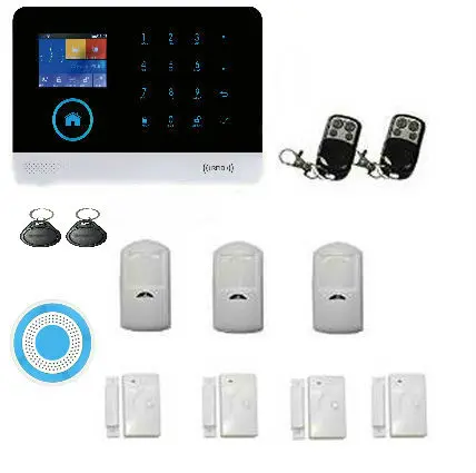 Yobang Security wifi GSM Alarm System TFT Android IOS APP Touch keypad Android ISO App Smart Home Burglar Alarm System DIY KIT yobang security touch screen 3g gsm alarm system wifi sms smart home burglar alarm with ip camera for baby pet elder monitor