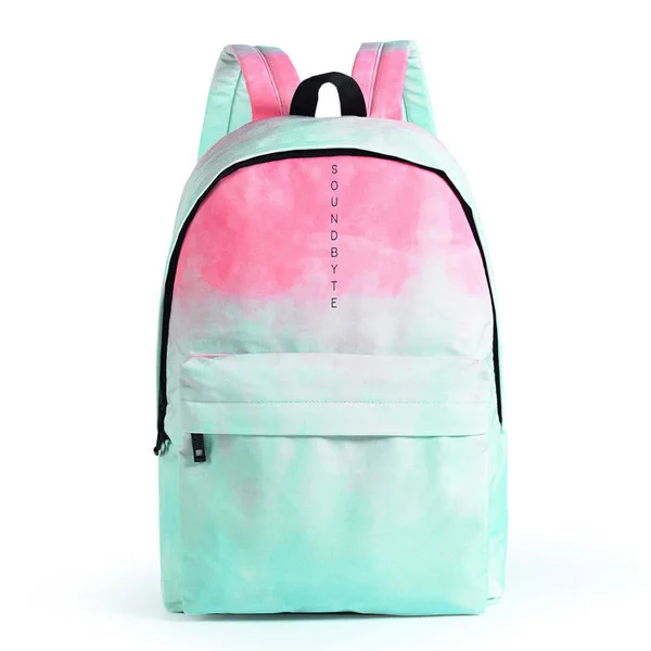 Брендовый дизайн, модный холщовый рюкзак для женщин, маленький, свежий, студенческий, простой, розовый, зеленый цвет, школьная сумка для женщин - Цвет: Pink