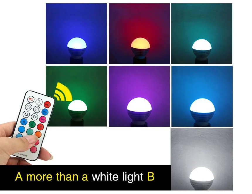 5W RGB RGBW LED bulb (4)