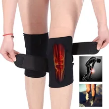 2 Pcs Self-Heating Knee Support Cold-Proof Adjustable Tourmaline Magnetic Therapy Pad Arthritis Brace Protective Belt WS woolen windproof cold proof knee pad off white pair set