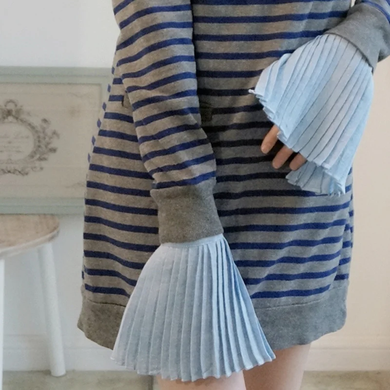 Fake Sleeve Decorated Cuffs Pearl Arts hollow organ cuffs decorated