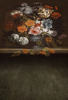 

Vinyl flowers art floor Wedding children Backdrops for Photography Photo Background photo studio backdrop